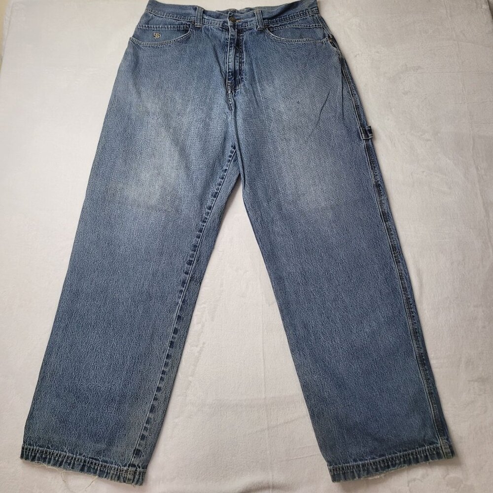 VTG Y2K State Property Rocawear Men's Blue Relaxed Fit Jeans Size 34X31